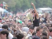 Crowds at Outdoor Music Festival