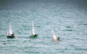 Sailing Dingy's In the Sea - Sports - VIDEOTIME.COM