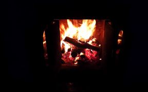 Fireplace in Full HD & Violin Concerto by Bach