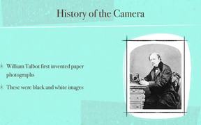 Camera History Lesson