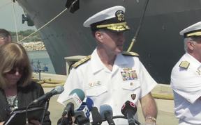 USS Carney reaches the Naval base Rota - Tech - VIDEOTIME.COM
