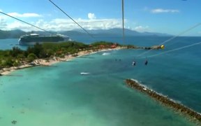 Riding on the Dragon Tail zipline - Fun - VIDEOTIME.COM