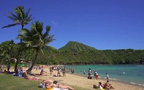 Panning Beach Shot in Hawaii
