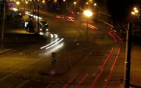 Night Traffic Fast Motion
