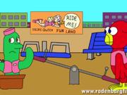 Space Cadet-Bird & Cactus Cartoon