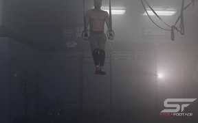 Male Gymnast Practicing on Still Rings - Sports - VIDEOTIME.COM