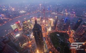 Jin Mao Tower in Shanghai Time Lapse