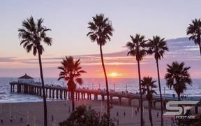 Timelapse at Manhattan Beach in California - Fun - VIDEOTIME.COM