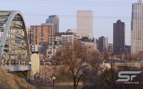 Panorama from the Platte River Bridge Slow Motion