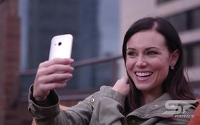 Woman Taking Picture of Herself with Smartphone - Commercials - VIDEOTIME.COM