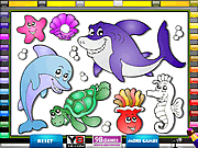 Sea Animals Online Coloring