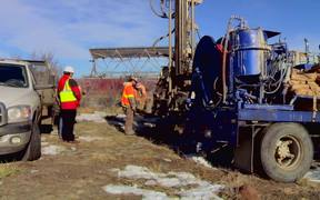 Geothermal Heat Pump Test Drilling B-Roll