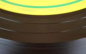 Spinning Vinyl Close Up