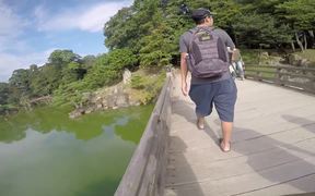 Large Pond Romantic Place at Hikone Castle