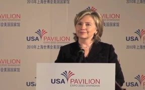 Clinton Speaks at U.S.A. Pavilion in Shanghai Expo - Commercials - VIDEOTIME.COM