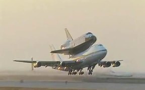 Space Shuttle Carrier Aircraft Takeoff and Landing - Tech - VIDEOTIME.COM