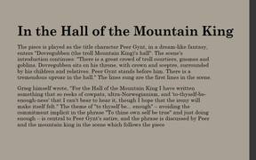 In the Hall of the Mountain King Orchestral Music