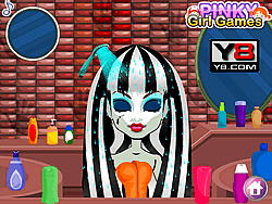 Monster High Frankie Stein Salon Hairdresser Game Play Online At
