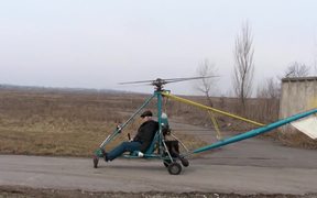 A Homemade Helicopter / Gyrocopter - Tech - VIDEOTIME.COM