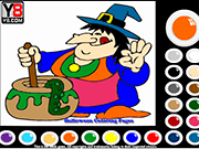 Halloween Witch Coloring