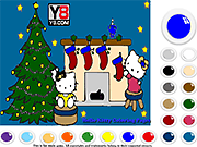Hello Kitty Christmas Coloring
