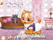 Kitten Cleaning Room Mobile - Arcade & Classic - Y8.COM