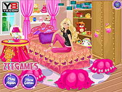 barbie bedroom games