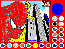 Spiderman Coloring Game - Play online at Y8.com