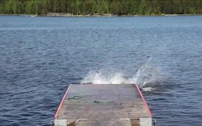 Crazy Guys Jumping Into Water