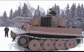 Test Drive Copy of "Tiger I" Tank