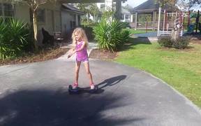 Violet On Hoverboard